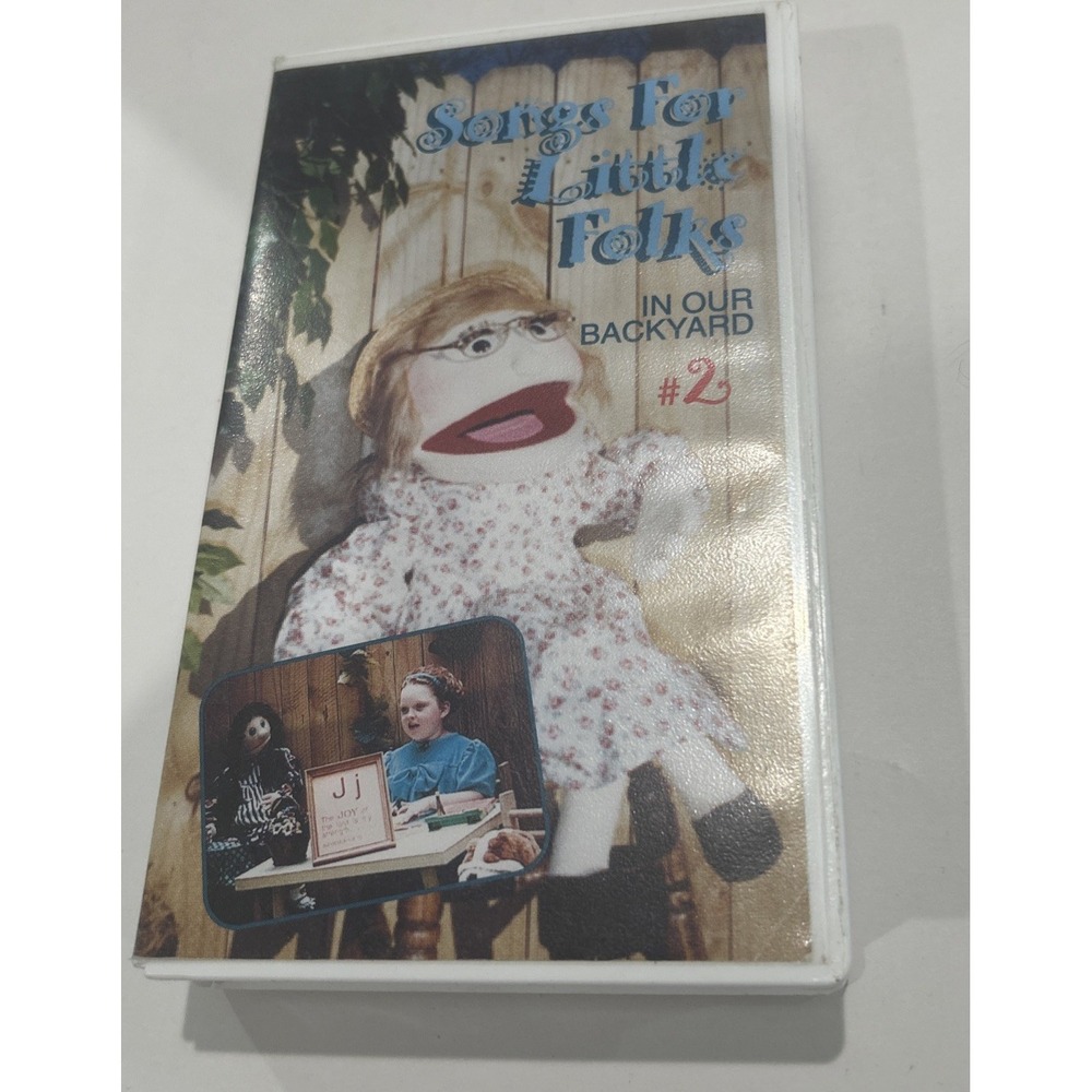 Vhs Songs for Little Folks #2 In Our Back Yard- In A Hard Case. Vhs